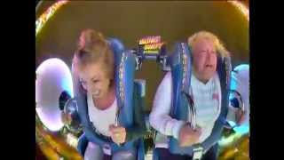 Lady craps her pants on slingshot ride!
