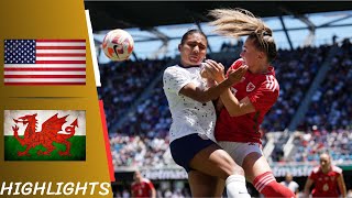 USA vs Wales | Friendly International Women - Highlights All Goals 09/07/23