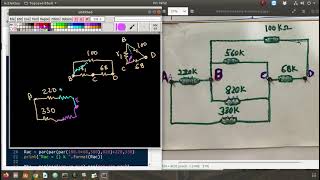 Resistive Network - Python code calculations - Rad