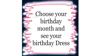 Choose your birthday month and see your birthday Dress #shorts