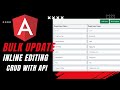 Inline Table Editing Angular| Bulk Update Angular | Angular CRUD
