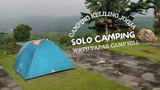 CAMPING SENDIRIAN DI WATU TAPAK CAMPHILL | CAMPING KELILING JOGJA Eps 1