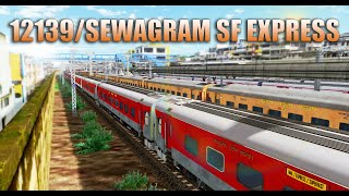 12139 Sewagram SF Express CSMT TO BSL || KHANDESH | OPEN RAILS