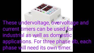 Under Voltage and Over Voltage - Current Timer \u0026 Installations Part 1. March 8, 2024