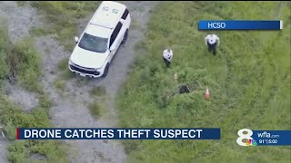 Drone Catches Theft Suspect Hiding in Sewer | Caught on Cam in Hillsborough County