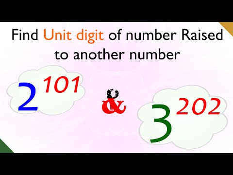 How to Find Last or Unit Digit of Number Raised to Another Number? How to Find Last or Unit Digit of Number Raised to Another Number?