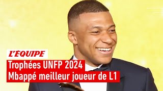 Trophées UNFP 2024 - Kylian Mbappé (PSG) élu meilleur joueur de L1 pour la 5e fo