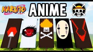 ✔ 5 Awesome Anime Banners in Minecraft Tutorial!