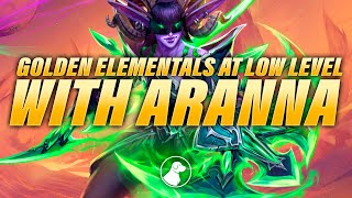 Golden Elementals at Low Level with Aranna | Dogdog Hearthstone Battlegrounds