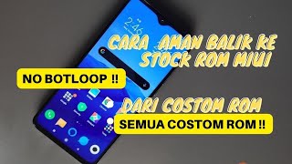 Caranya Mudah !  Mengembalikan Custom Rom menjadi Miui Rom original Pada Xiaomi