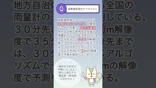 【気象予報士試験○✕クイズ】高解像度降水ナウキャストについて #shorts #気象予報士試験  #気象予報士