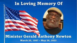 Minister Gerald Anthony Newton Homegoing Celebration