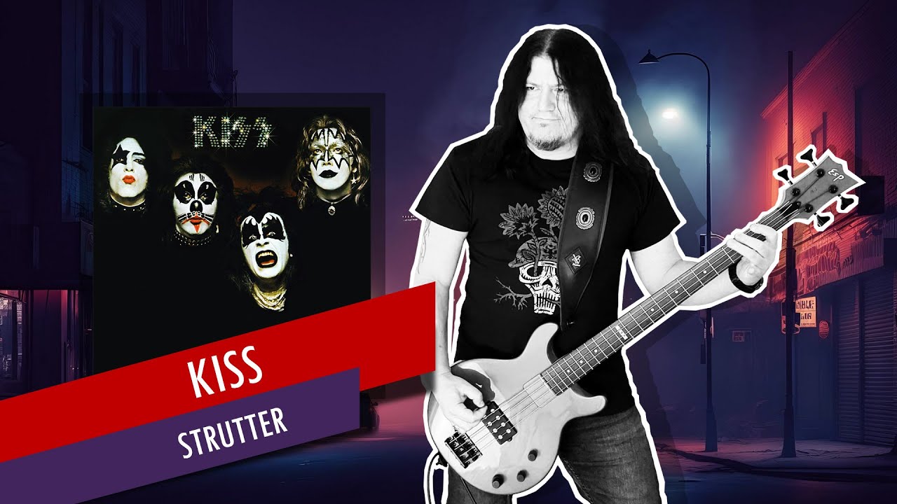 Strutter By KISS | Bass Cover With Tabs - YouTube