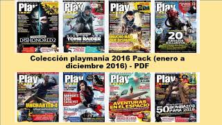 Colección revista playmania 2016 Pack (enero a diciembre 2016) - PDF