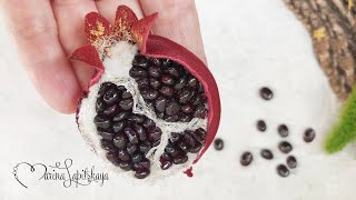 How to make a pomegranate brooch (master class)