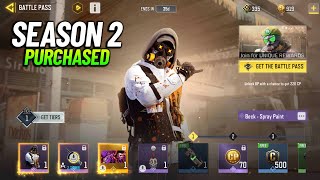 Season 2 Battle Pass Purchase CODM | All Battle Pass Rewards Cod Mobile