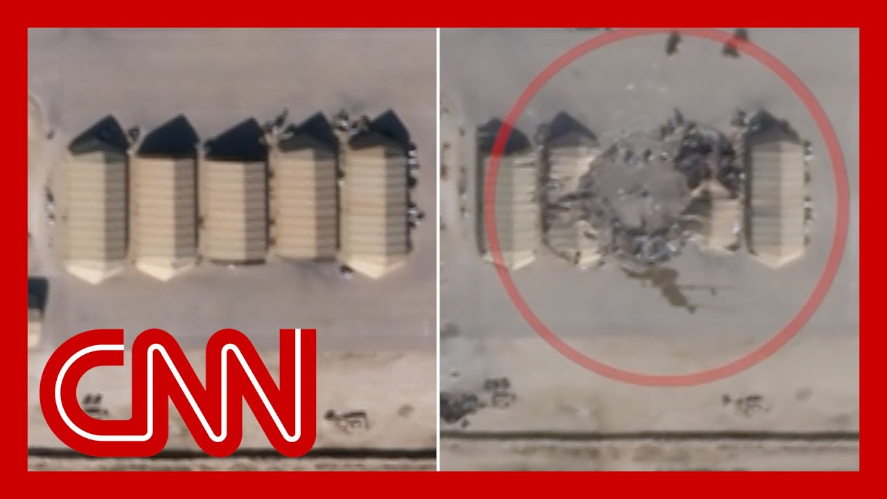 Satellite Images Appear To Show Damage From Iran Missiles - YouTube