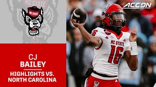 NC State's C.J. Bailey Leads Pack To Huge Rivalry Win