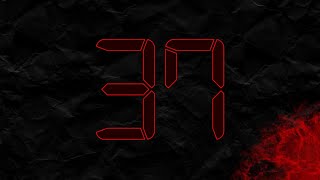 Countdown from 37 to 0 in RED