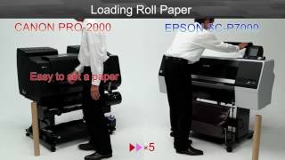 CANON iPF PRO2000 vs EPSON SC P7000