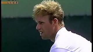 Andre Agassi vs Mark Petchey 1994 Miami R2 Highlights