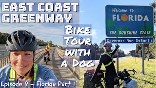 EAST COAST GREENWAY BIKE TOUR |  (Florida Part 1 - Section 9) With A DOG