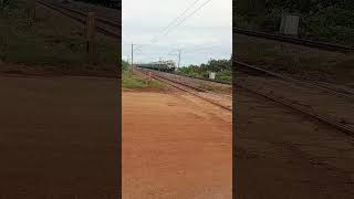 Memu passenger train 🚃 Railway gate crossing 😀#like