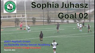 2024-03-02 - Sophie Goal 02 - Asphalt Green vs Rockville Olney Soccer Academy