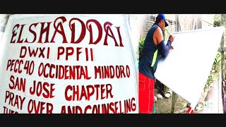 Repaint ELSHADDAI sign board: vlog #250 LourenceTV