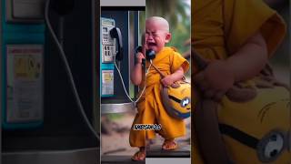 Cute little monk crying 😭🥀💔 #viral #trending #ambisan #youtubeshorts #youtube #shorts #shortfeed