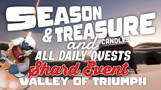 Today’s Season \u0026 Treasure Candles and Daily Quests | Valley of Triumph | SkyCotl | NoobMode