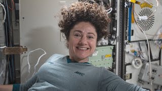 NASA Astronaut Jessica Meir discusses the Zero-G Oven with Michigan students