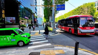 교대역에서 서초역까지 산책 Walking from Gyodae Station to Seocho Station •[4k] Seoul, Korea