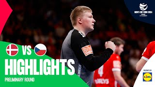Nielsen helps Denmark overcome a slow start! | Denmark vs Czechia | Highlights | Men's EHF EURO 2024