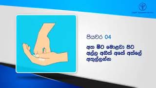 නිවැරදිව දෑත් සෝදමු