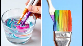 Astuces pour l'acrylique et l'aquarelle à connaître 🎨 TOP 100 des astuces de peinture ⚡