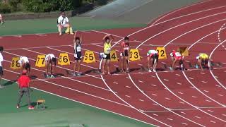 2017京都府中学校JO選考記録会A男子100m決勝2017.9.3