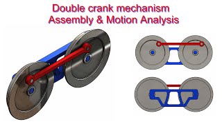 ⚡Solidworks Tutorial#52 | Design and motion analysis | Double crank mechanism.