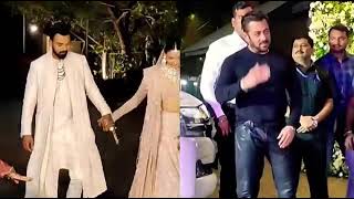 Salman Khan GRAND Entry At Sunil Shetty Daughter Athiya Shetty And Kl Rahul Wedding #tejraftarnews