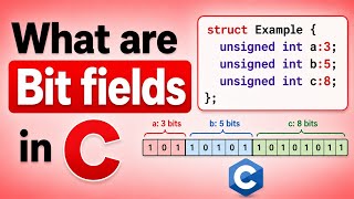 Bit fields in C | Bit fields in Structures | Structure Bit fields | Bit Fields