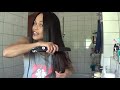 diy how to make yourself nice and straightening your own hair..