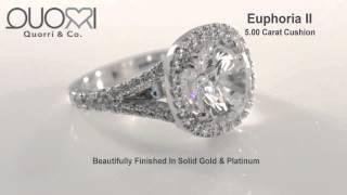 Quorri - Vintage Platinum Engagement Ring