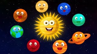 lagu planet tata surya untuk anak anak belajar planet galaksi planet song Kids Educational Rhymes