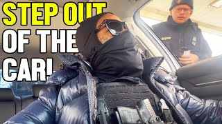 Pulled Over With A GUN On His Chest!