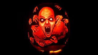 Pumpkin Carving time lapse "Grab Him"