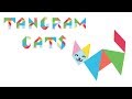 Tangram Cats Puzzle for Kids - 18 Cute Cats Made From Tangram Puzzle Pieces - Tangram Cat