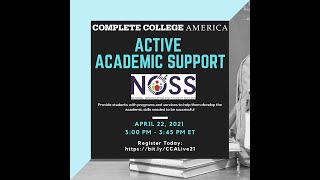 CCA Live | Active Academic Support with the National Organization for Student Success (NOSS)