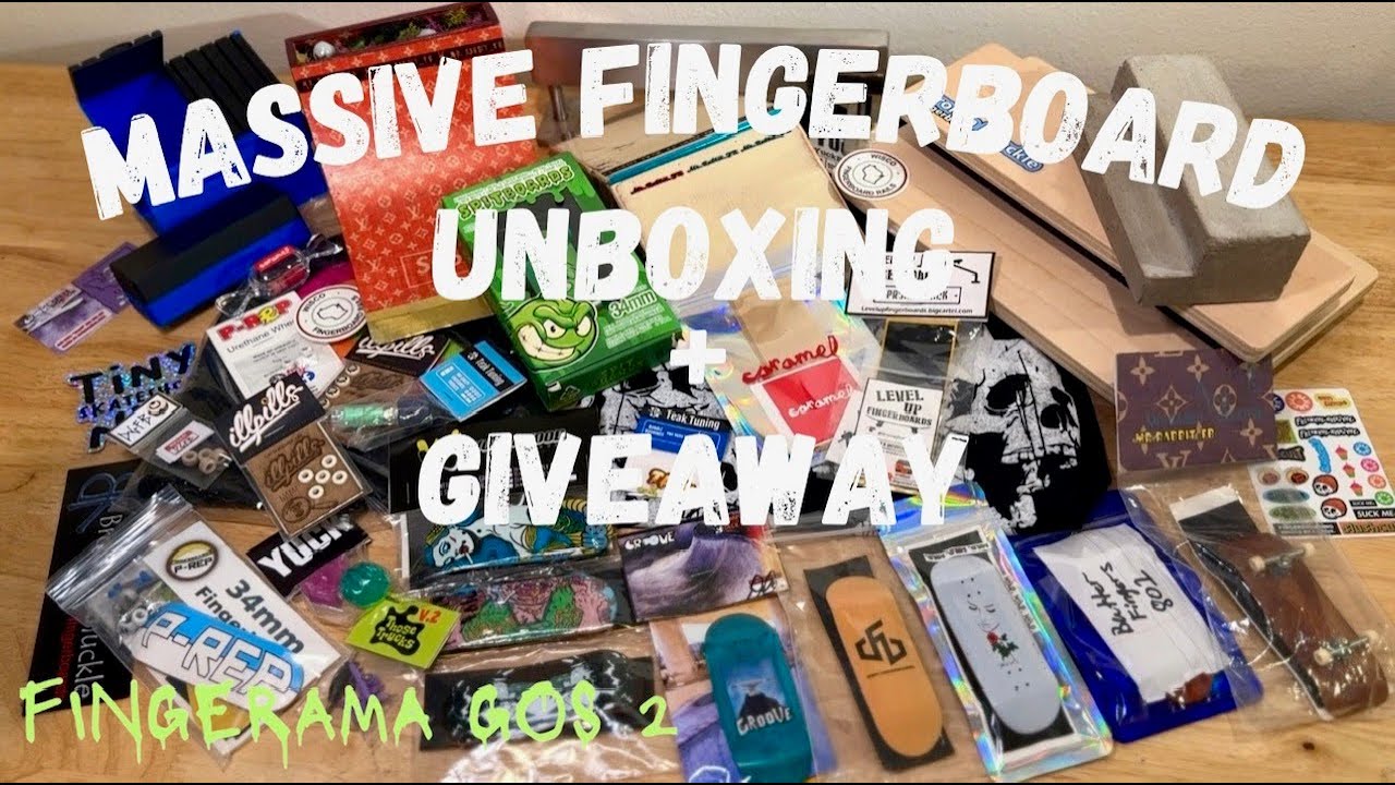 Massive Fingerboard Unboxing Giveaway Youtube