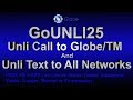 How to Register GoUNLI25 Using Mobile Phone | Globe Prepaid Promo | Philippines Load