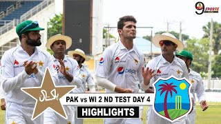 PAK vs WI 2nd TEST DAY 4 HIGHLIGHTS 2021 || West Indies vs Pakistan 2nd test Day 4 Highlights 2021
